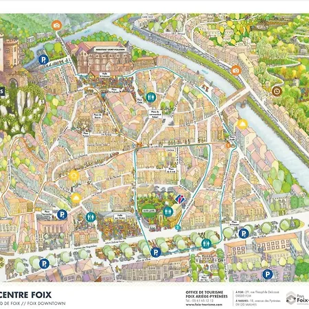 Apartment Joli Duplex Avec Balcon Et Vue Sur Place Du Centre Historique ! Foix